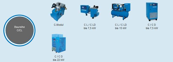 Skrutkove kompresory BOGE C/ CL